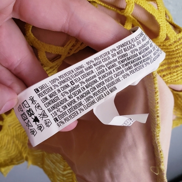 Endless Rose Yellow Guipure Lace Dress - Picture 6 of 10